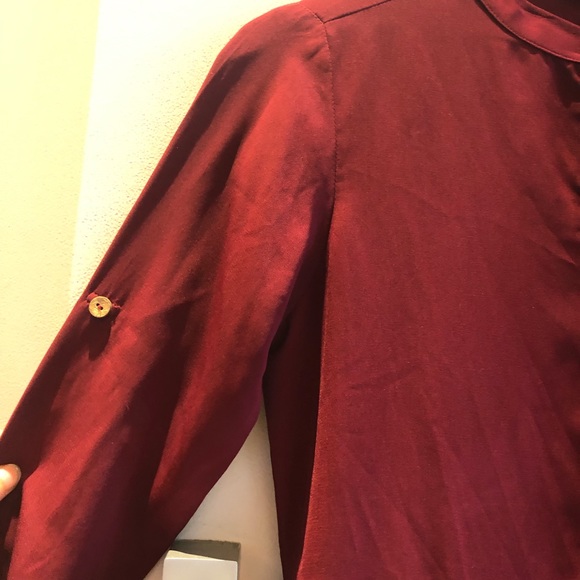 🤩 Elegant Maroon Button up Dress | Good as new | AND - Picture 12 of 12